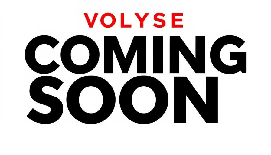Evolysse Coming Soon announcement with bold typography.