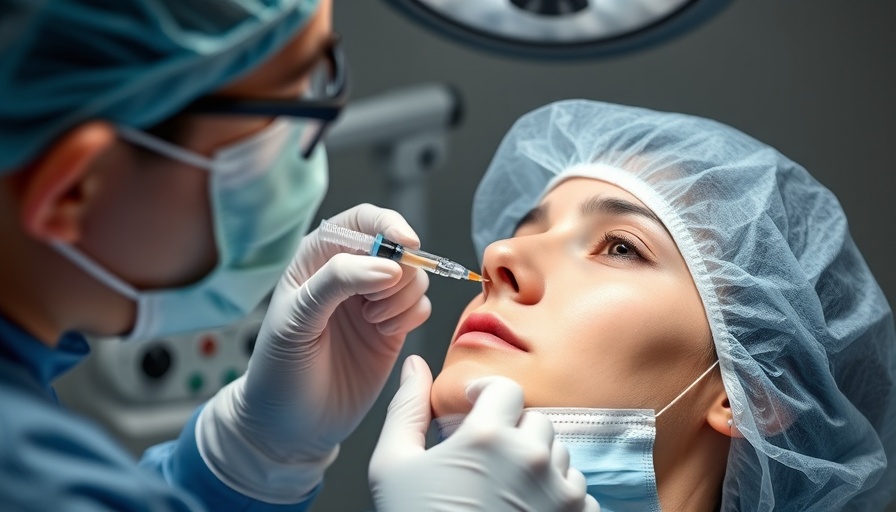 Surgeon performing rhinoplasty benefits procedure in clinical setting.