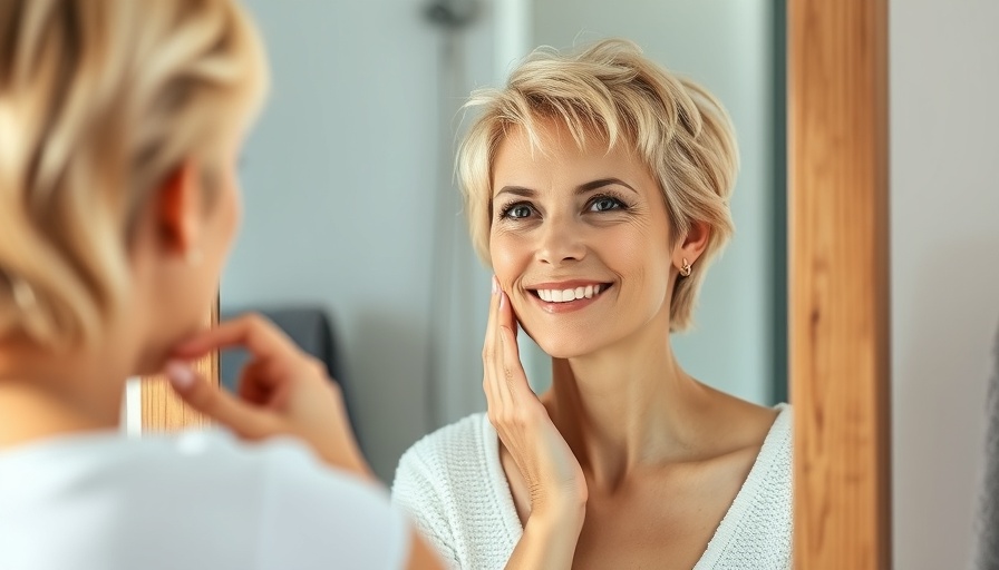 Facelift satisfaction reflected in a serene woman's smile.