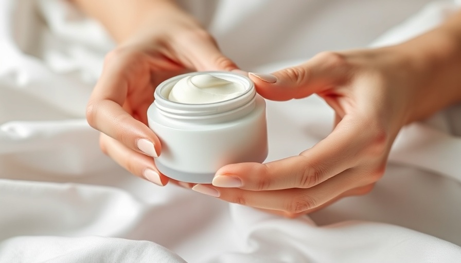 Hands holding a skincare jar symbolizing best skincare products 2025.