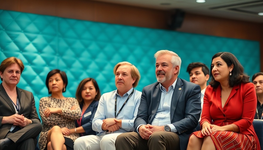 Panel discussion on stage about hair restoration technologies 2025.