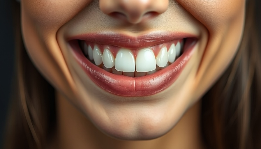 Close-up of white teeth and healthy smile asking are whiter teeth really healthier.