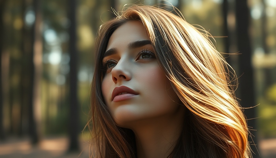 Woman with glossy hair in sunlight, highlighting fermentation hair care benefits.