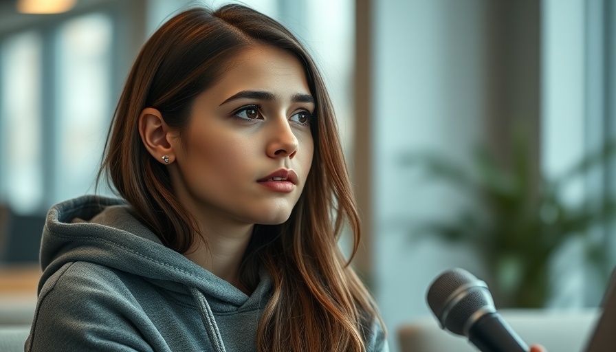 Concerned young woman discussing risks of PRP injections.