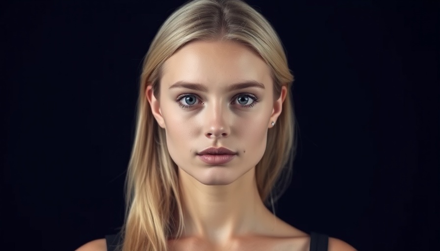 Millie Bobby Brown's Facial Transformation: Blonde woman with neutral look.