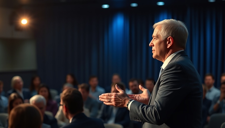Professional speaker at Genesis Meetings presentation