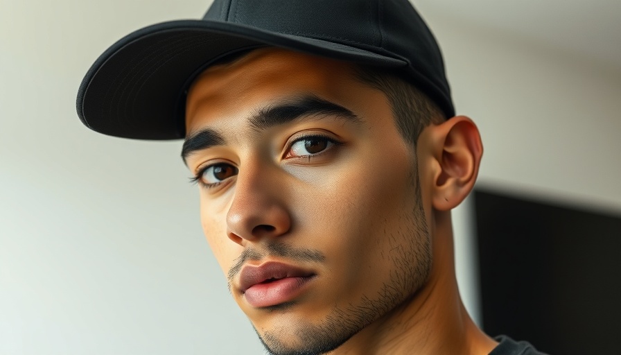 Confident individual embracing imperfections with natural look.