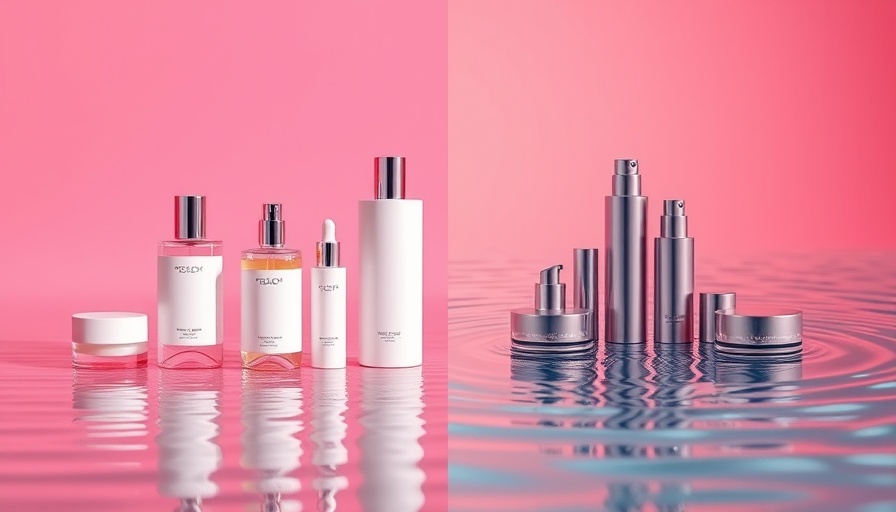 Trendy beauty products from viral TikTok brands with vibrant designs.