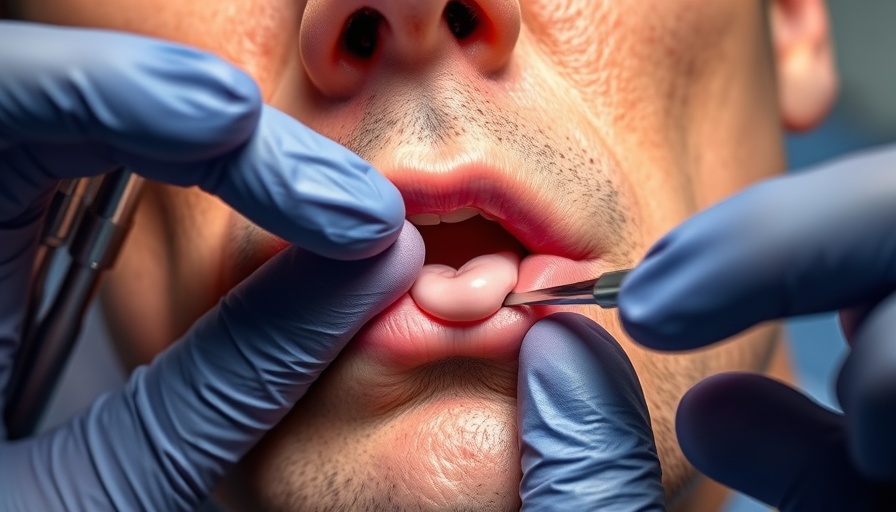Cyst and Pimple Popping: close-up of procedure with gloved hands.