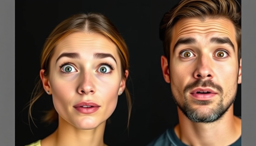 I Got Botched By Botox: surprised expressions of a woman and man.
