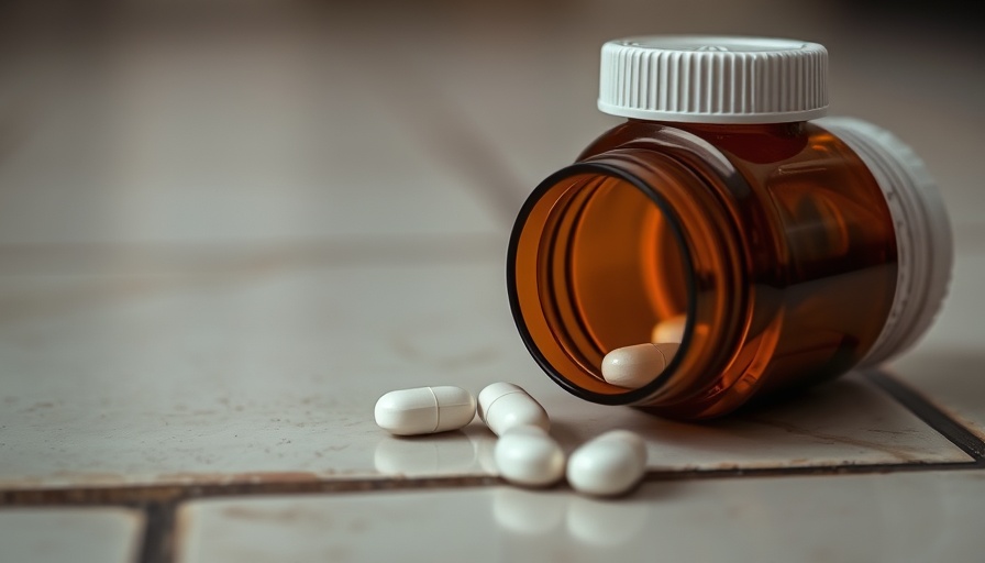 Close-up of a pill bottle emphasizing time-related medication theme.