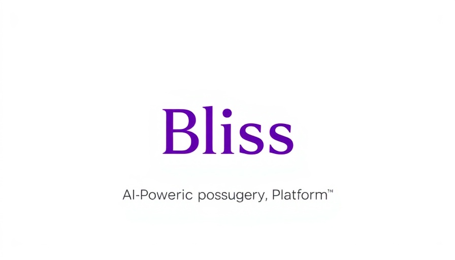 Purple 'Bliss' logo on white, AI-Powered Cosmetic Surgery Platform.