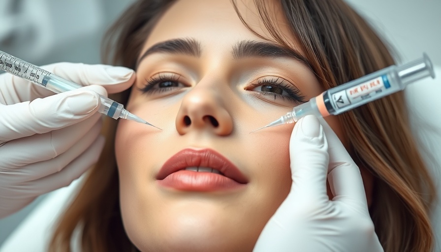 Evolus Drop the F Word campaign, facial injection procedure.