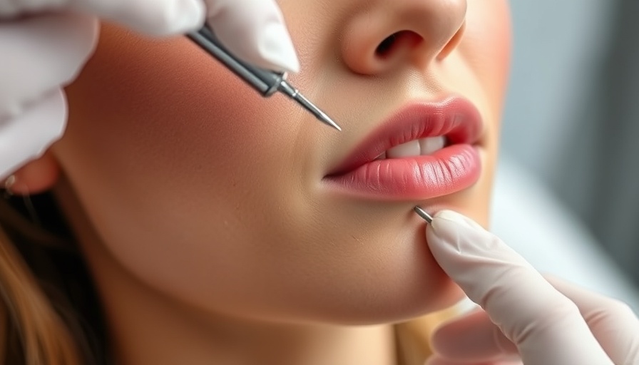 Lip filler dissolution process in detail, professional approach.