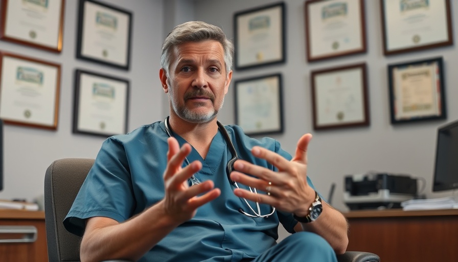 Professional discussing the side effects of dutasteride in the office.