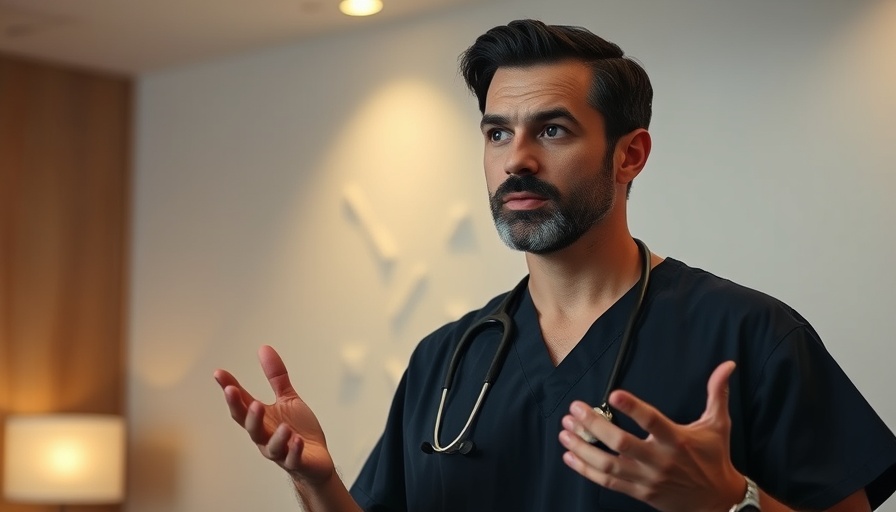 Medical professional explaining hair loss causes in educational video.