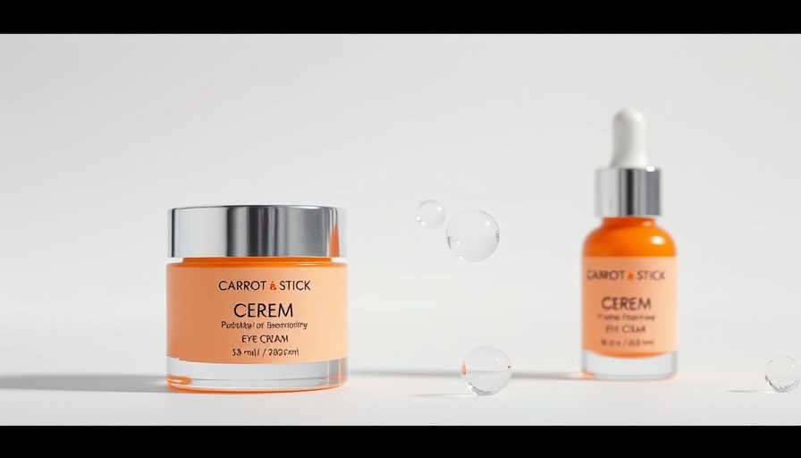 Best Skincare Products: Carrot & Stick eye cream and serum in focus.