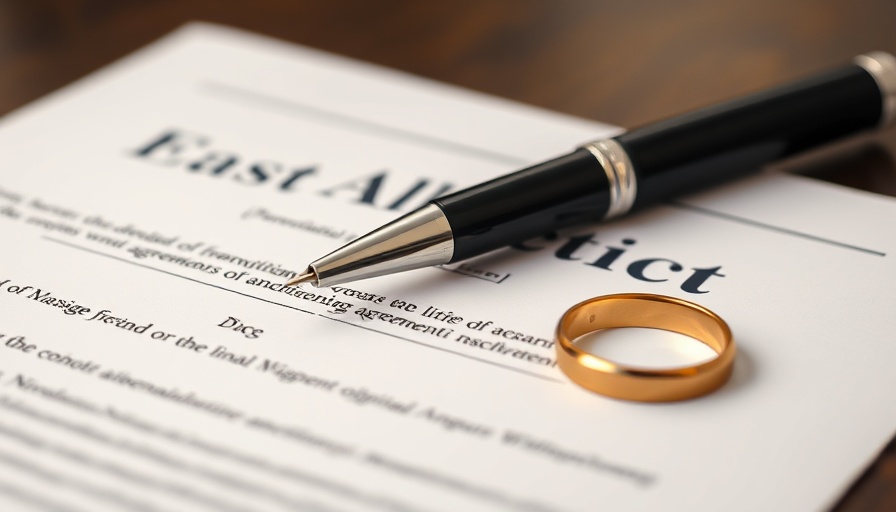 Prenuptial agreement document with pen and wedding rings, how to approach prenuptial agreement.