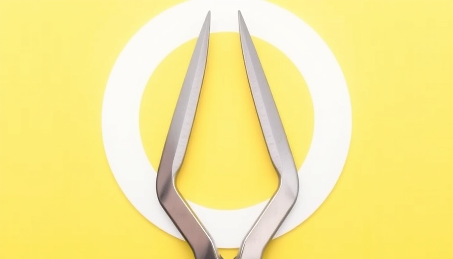 Silver scissors symbolizing Medicaid cuts on a yellow background.