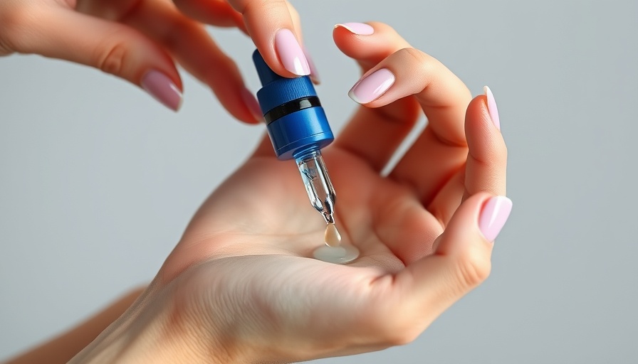 Applying peptide-retinol serum for anti-aging