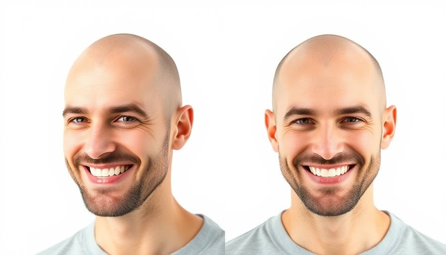 PP405 Hair Loss Treatment comparison image with before and after results.