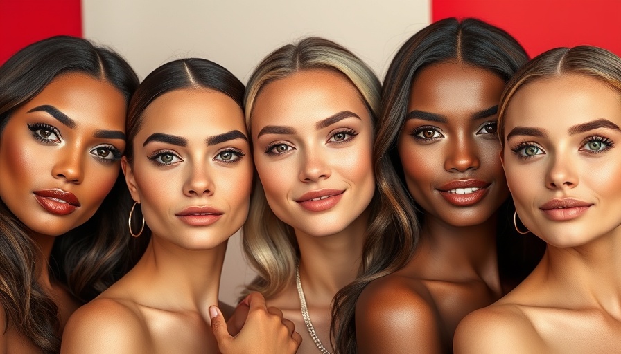Elegant female models showcasing the prettiest eyes with vibrant backdrops.