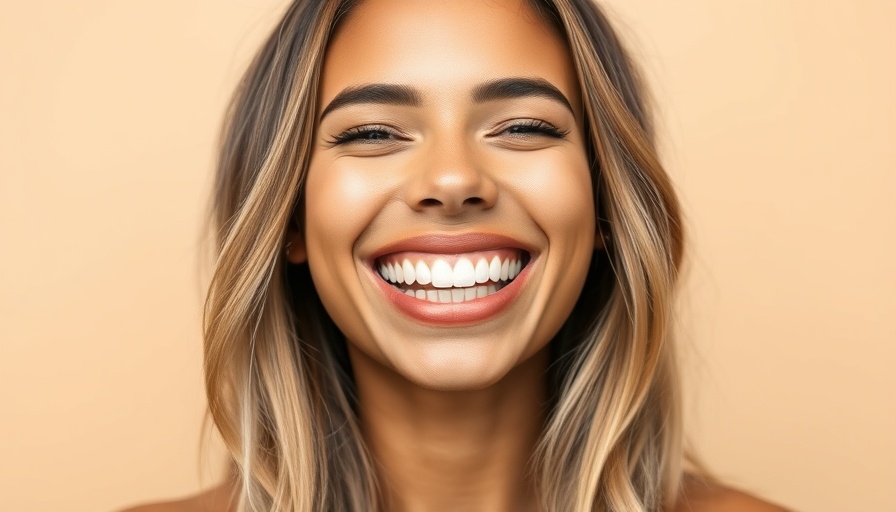 Radiant smile with no-prep veneers in natural light.
