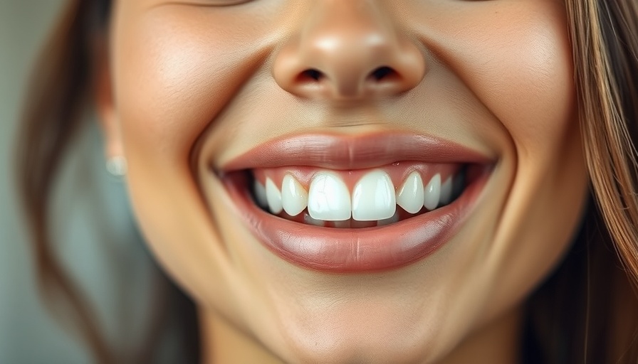 Close-up smile showing teeth, highlighting no-prep veneers