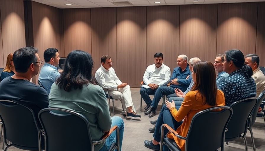 Group discussing plastic surgery choices and perspectives indoors.