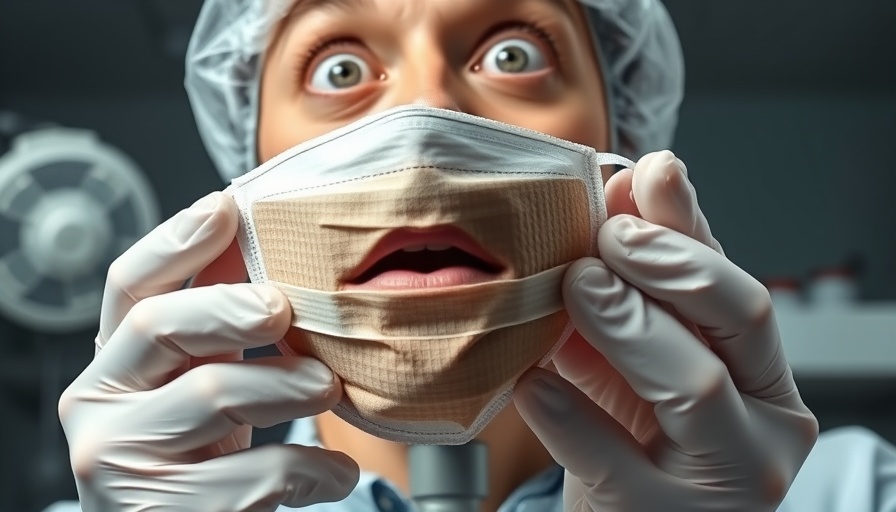 Dramatic image highlighting the dangers of phenol peels.
