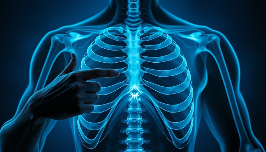 Illustrative view of ribs for anatomical demonstration.