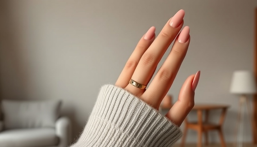 Almond-shaped nude pink nails showcasing Millennial vs Gen Z style.