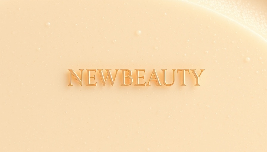 Minimalistic close-up texture with NewBeauty text, Fall 2025 beauty trends.