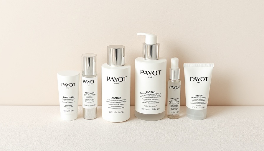 Minimalist display of Payot skincare products, Payot skincare review.