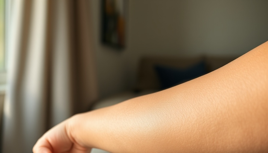 Smooth skin texture after weight loss, close-up