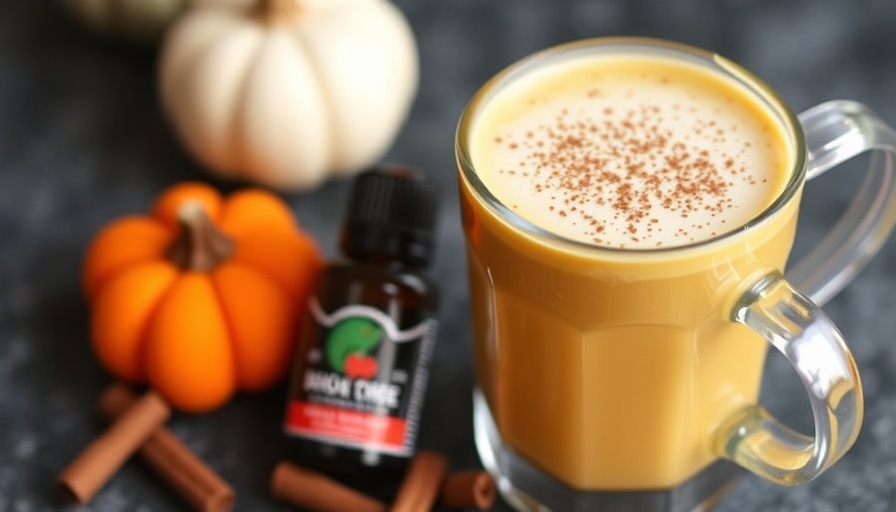 Sugar-Free Healthy Pumpkin Spice Latte with Essential Oils