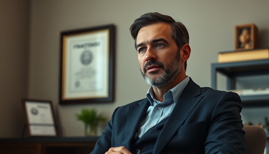 Man discussing Finasteride, concerned expression.