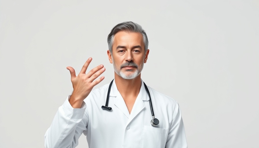 Medical professional explaining triangle of death in skin care.