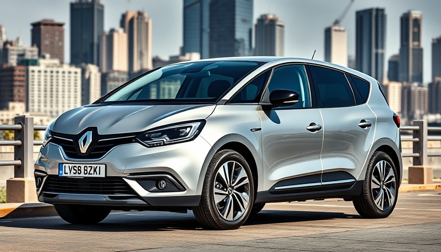 Sleek Renault Scenic E-Tech parked in urban environment