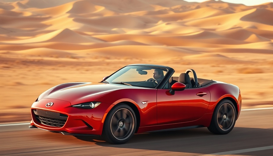 Sleek red Mercedes-Benz SL 680 Monogram Series in desert