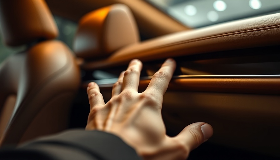 Soft touch interaction highlighting ASMR in car marketing.
