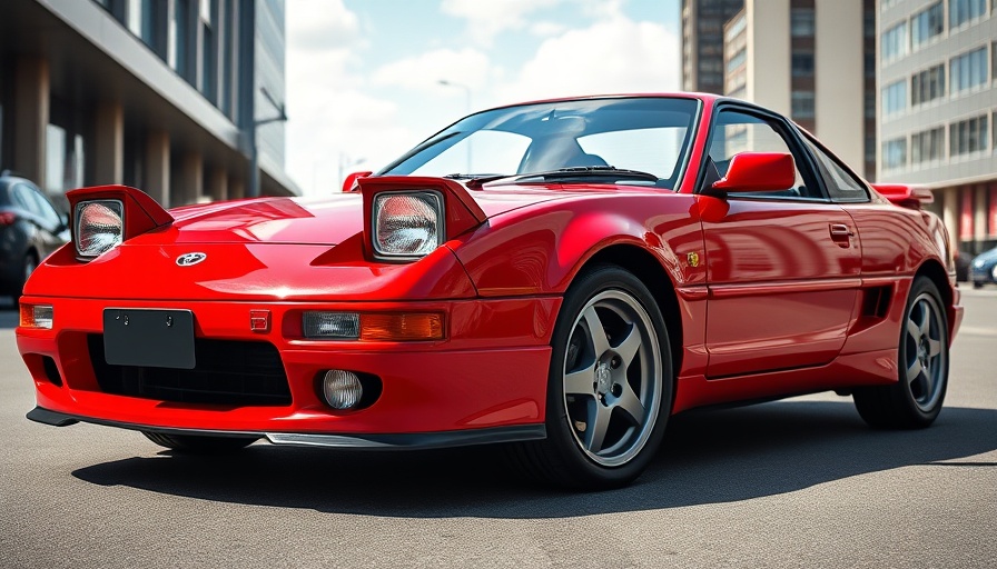 Toyota MR2 Mk2 sports car review in an urban setting.