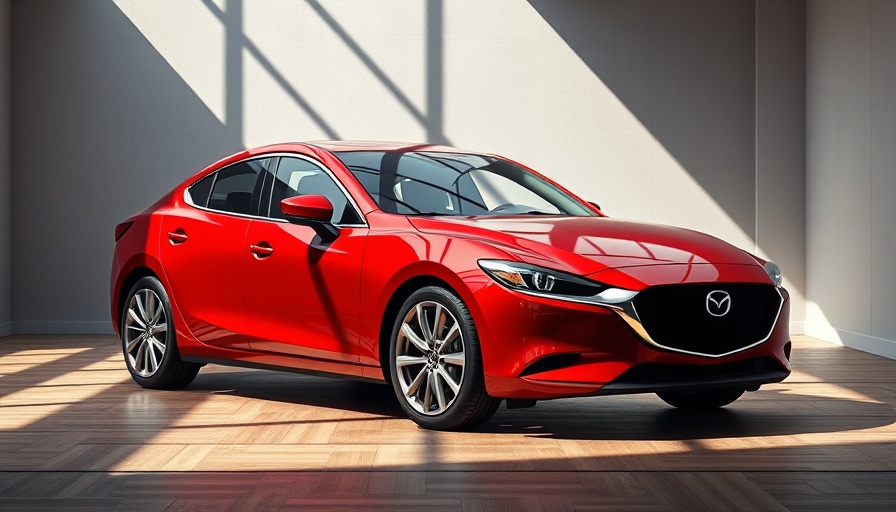 Mazda6e Electric Family Hatchback in showroom