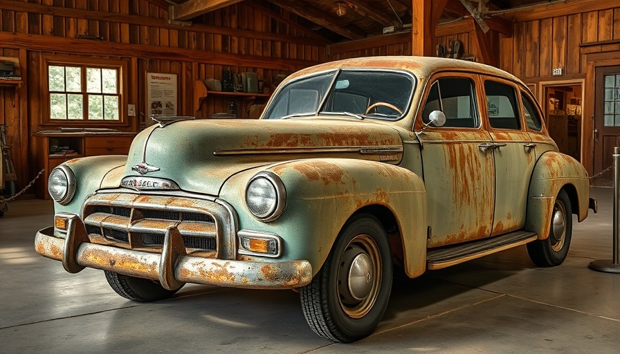 Vintage car showcased at Practical Classics Classic Car Show 2025.