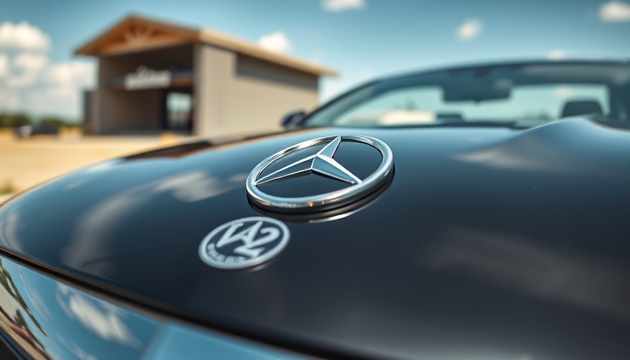 Close-up of Mercedes emblem on hood in daylight, symbolizing elegance.