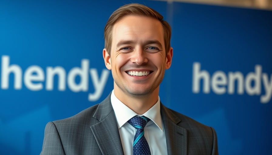 Hendy Automotive Operations Finance Director smiling in a corporate setting.