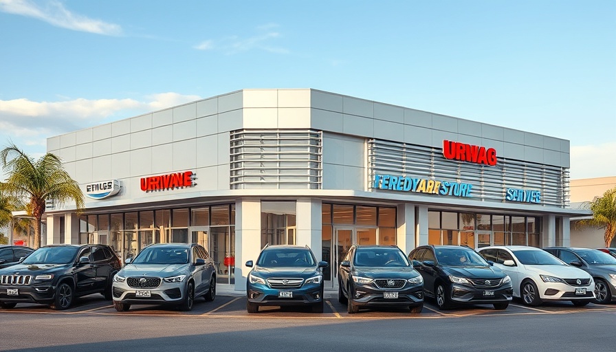 Arnold Clark Omoda Jaecoo dealership opening in Newcastle with parked cars.