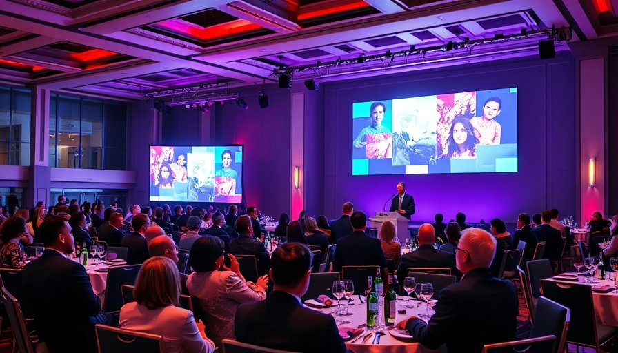 2025 Isuzu Dealer Awards event with speaker and audience.