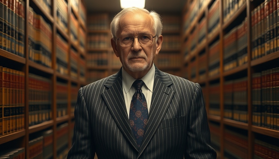 Confident older man in a legal setting, possibly related to the Hopcraft v Close Brothers court case.