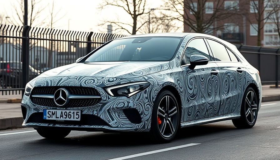 Testing New Mercedes CLA Shooting Brake prototype on city road.